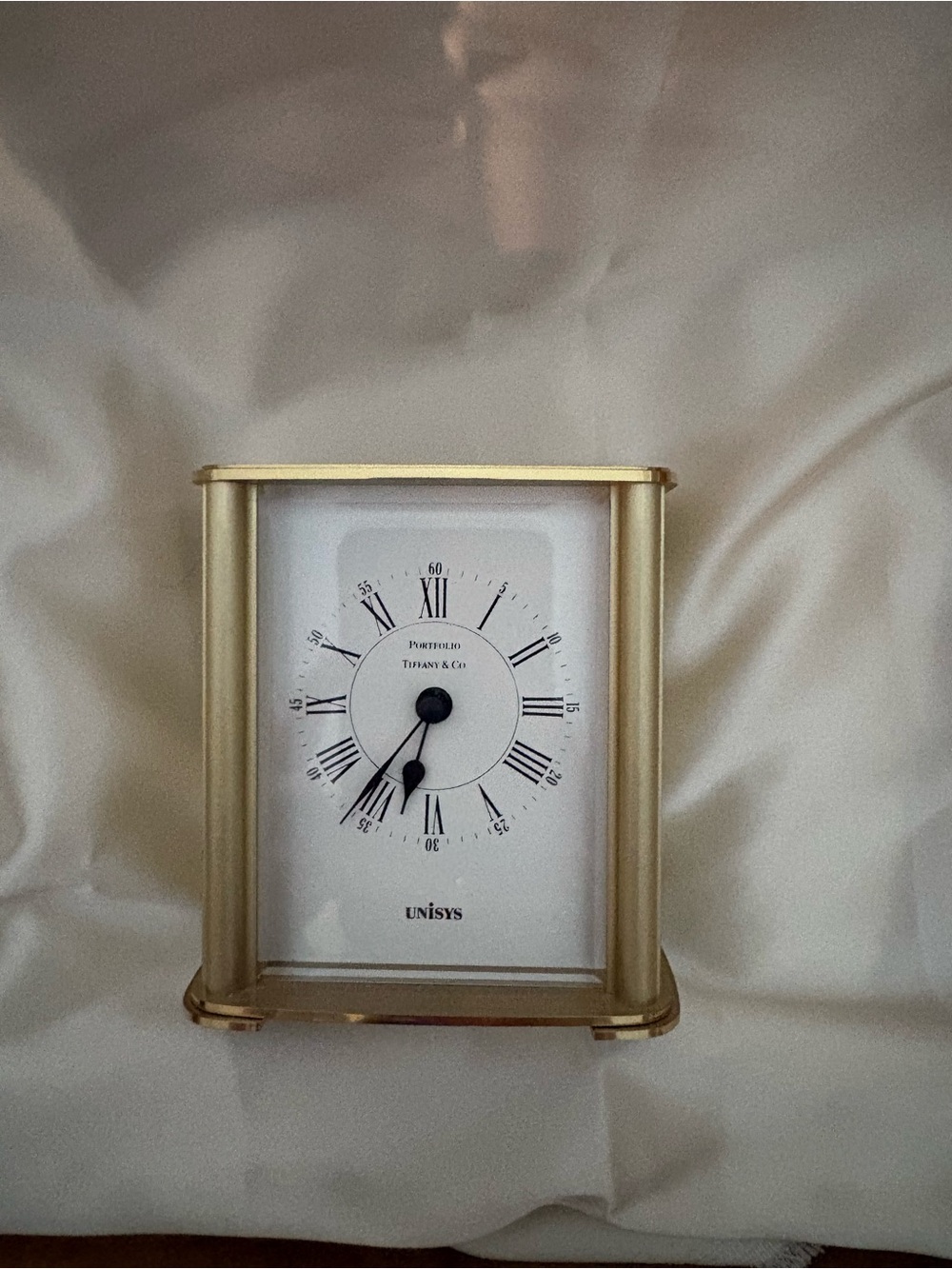Tiffany & Co. Gold-Tone Brass Desk Clock✨ - Picture 2 of 16